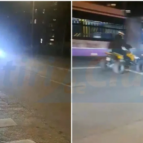 Teribilist pe ATV pune în pericol traficul și pietonii în Cluj-Napoca