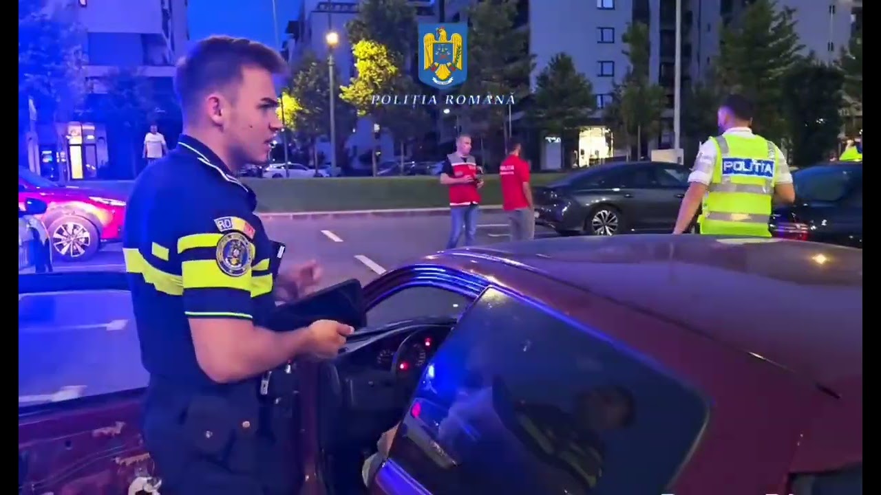 Razie a polițiștilor din Brașov cu peste 200 de amenzi și 15 permise reținute
