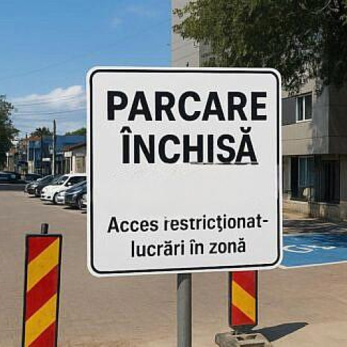 Parcarea de pe strada George Coșbuc din Baia Mare va fi închisă pentru lucrări