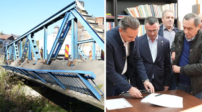 Contract semnat pentru noul pod de la intrarea în Nehoiu