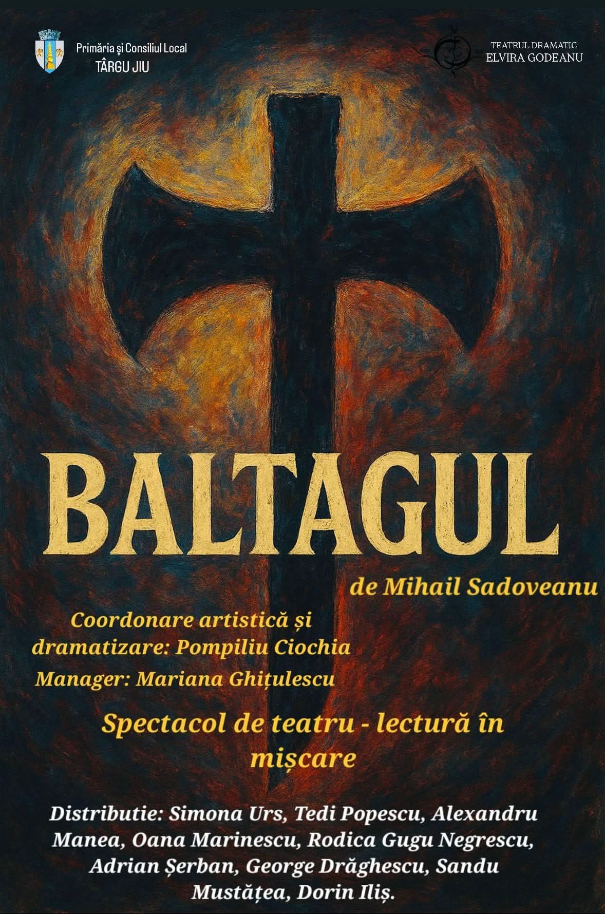 Teatrul Dramatic „Elvira Godeanu” Târgu Jiu lansează spectacolul „Baltagul” pentru elevi