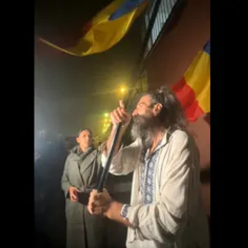 Lucian Avrămuță, cunoscut drept „Stegarul Dac”, eliberat din Penitenciarul Giurgiu