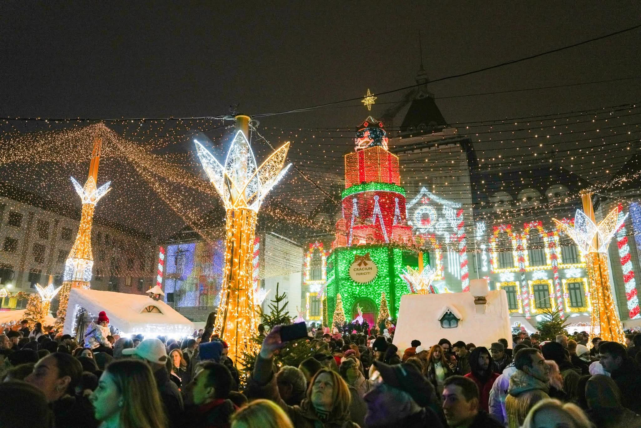 Deschiderea Târgului de Crăciun din Craiova atrage peste 10.000 de vizitatori