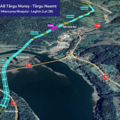 Începe proiectarea lotului 2B Grințieș-Pipirig din Autostrada Unirii A8