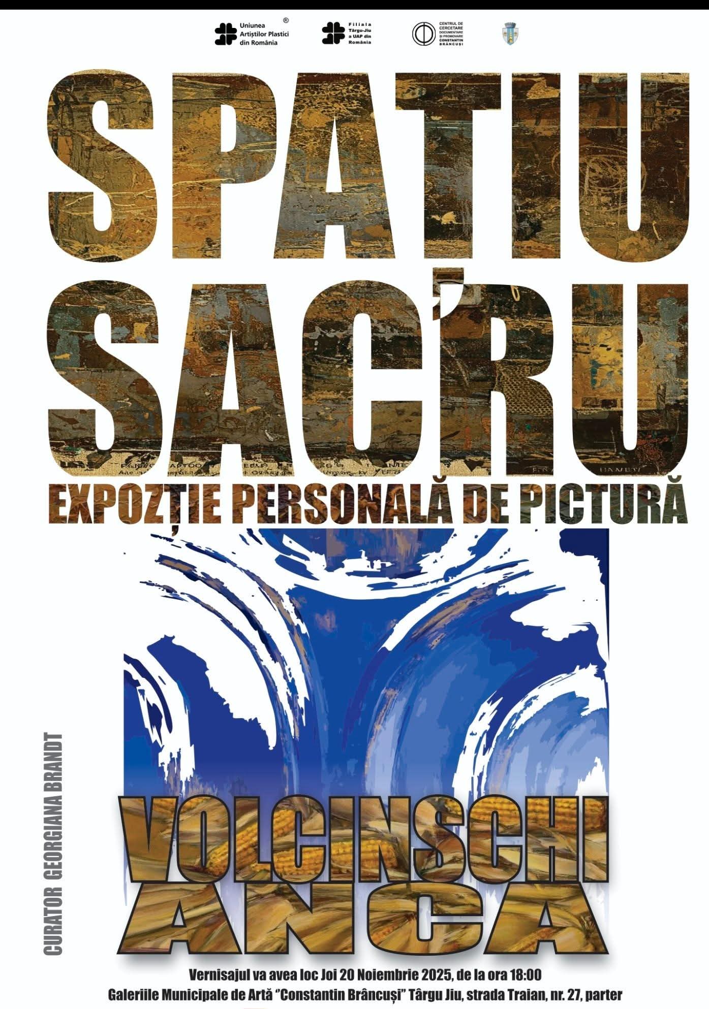Expoziție personală de pictură a Ancăi Volcinschi, vernisată la Târgu Jiu
