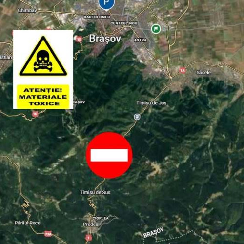 Cisternă cu substanțe periculoase s-a răsturnat pe DN1 între Brașov și Predeal