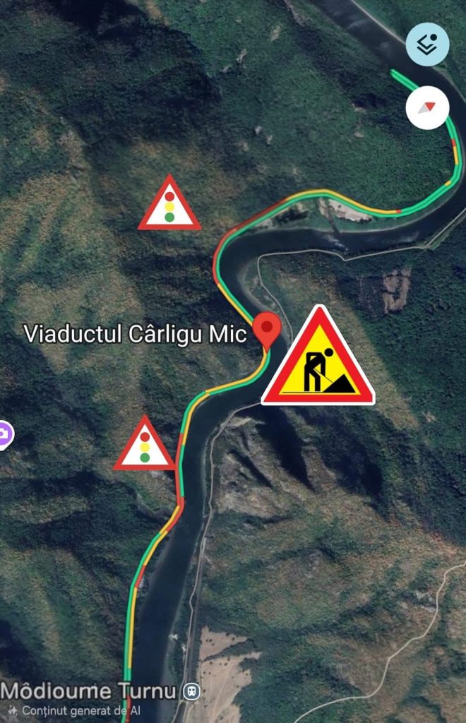 Restricții de circulație pe DN7 pentru lucrări la viaductul Cârligu Mic în noiembrie și decembrie