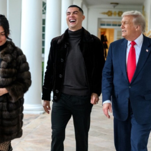 Cristiano Ronaldo a primit cheia Casei Albe de la Donald Trump în timpul vizitei la Washington