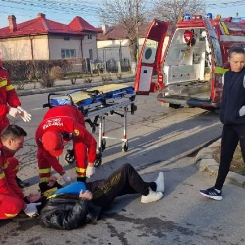 Biciclist accidentat de o șoferiță la Găești!
