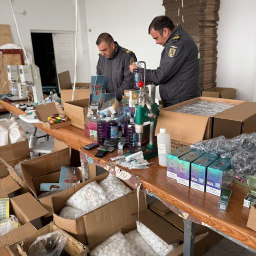 ANAF a descoperit o fabrică ilegală de dispozitive de vapat în Prahova