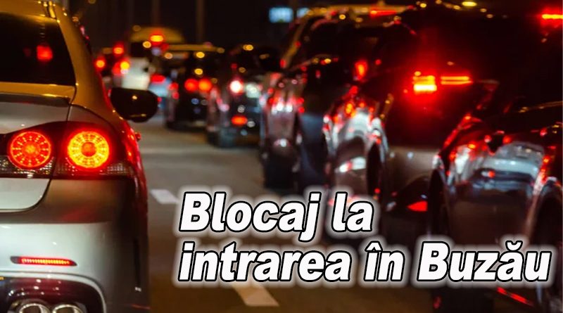 Coloană de două ore pe DN2B în Buzău din cauza unui carambol și a lucrărilor nocturne