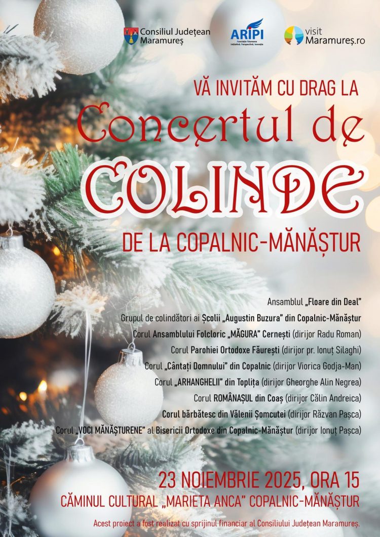 Concert tradițional de colinde la Copalnic-Mănăștur, în spiritul sărbătorilor