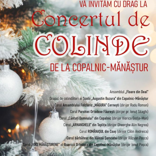 Concert tradițional de colinde la Copalnic-Mănăștur, în spiritul sărbătorilor