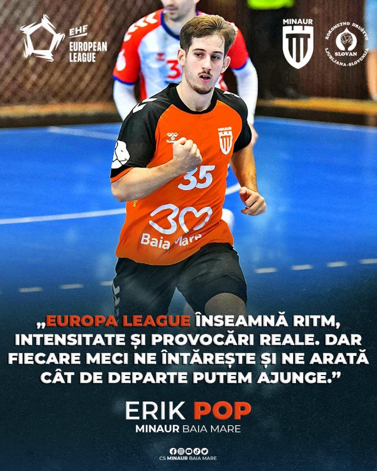 Erik Pop despre dificultatea și valoarea echipei Minaur în EHF European League