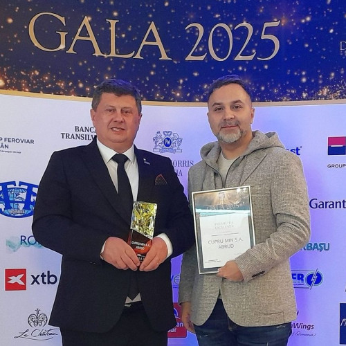 Cupru Min Abrud, premiată pentru performanță la Gala Bursa