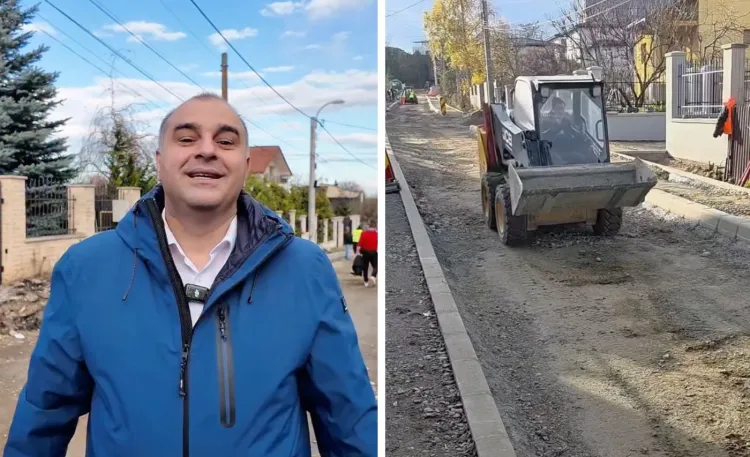 Lucrările de pe strada Artarului se apropie de final în Cluj-Napoca