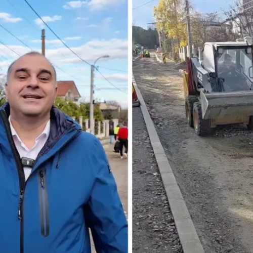 Lucrările de pe strada Artarului se apropie de final în Cluj-Napoca