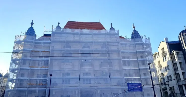 Progres constant în reabilitarea Palatului Administrativ din Cluj-Napoca