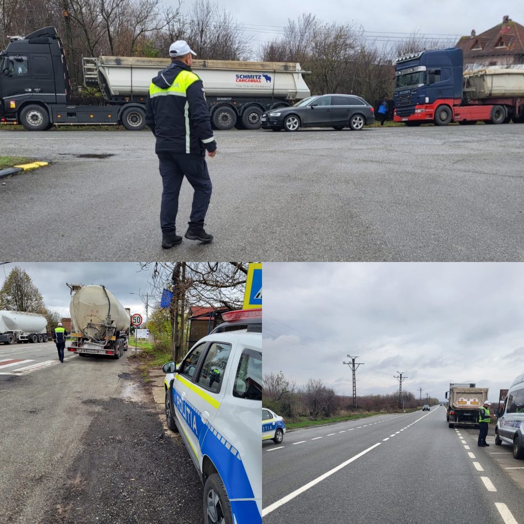 Controale rutiere ample în Gorj pentru transportul de marfă și persoane