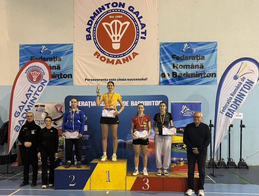 Sportivii gălățeni impresionează la Campionatul Național de badminton