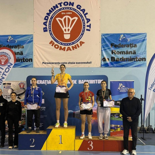 Sportivii gălățeni impresionează la Campionatul Național de badminton