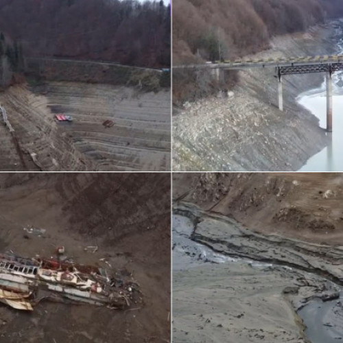 Lacul Vidraru golit pentru retehnologizare, apar povești și teorii conspirative