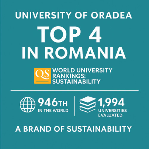 Universitatea din Oradea, pe locul patru în România în clasamentul QS Sustainability 2026