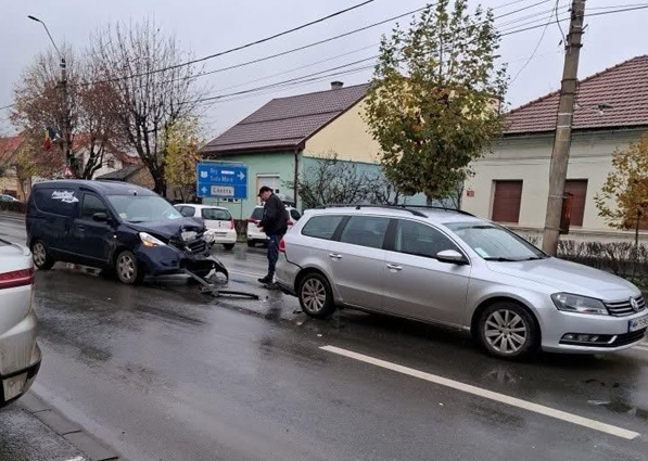 Accident rutier pe strada Vasile Lucaciu din Baia Mare