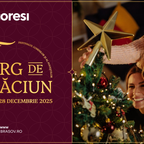 Magia sărbătorilor începe la Coresi cu luminile aprinse și concerte speciale