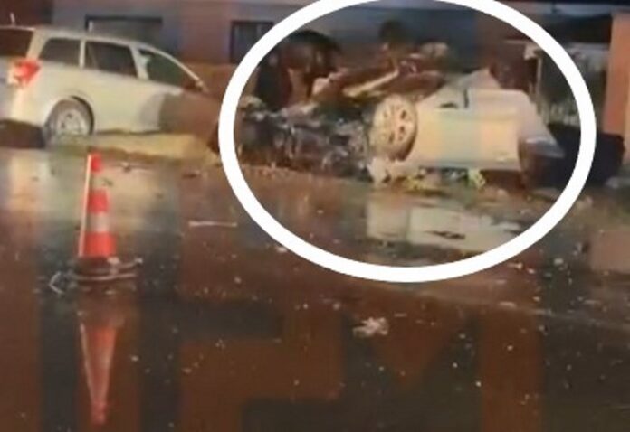 Două persoane rănite grav într-un accident la ieșirea din Tecuci