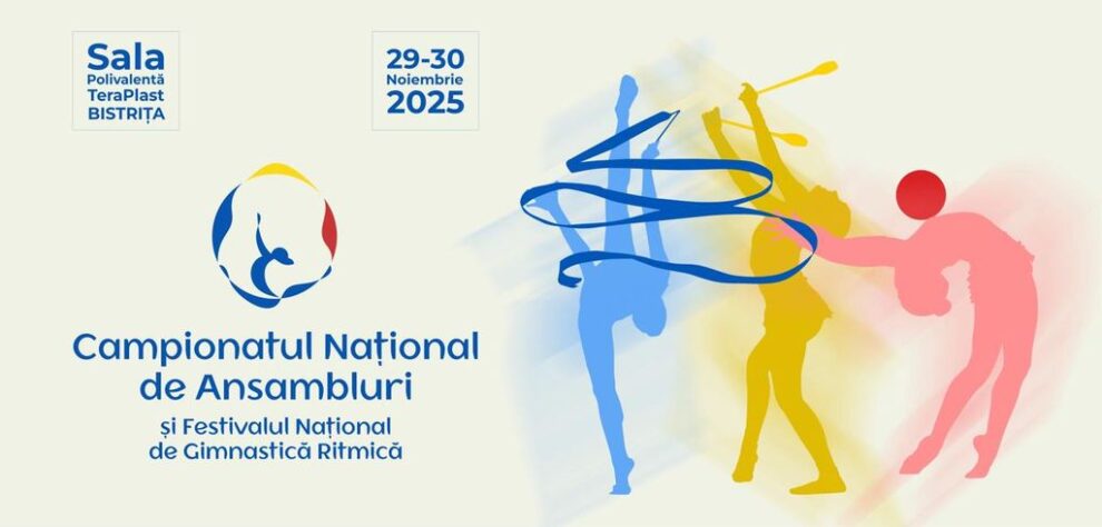 Gimnastele ritmice din România se reunesc la Bistrița pentru Campionatul Național de Ansambluri