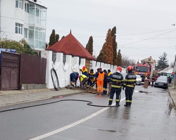 Țeavă de gaze avariată de un șofer neatent în Odobești, intervenție promptă a SVSU