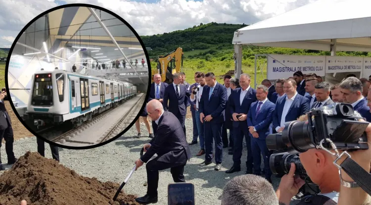 Progresul metroului din Cluj-Napoca rămâne extrem de lent după 10 luni