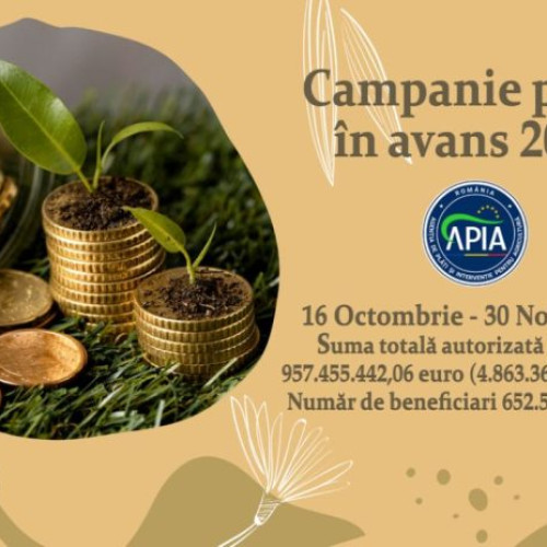 APIA a încheiat autorizarea plăților în avans pentru Campania 2025