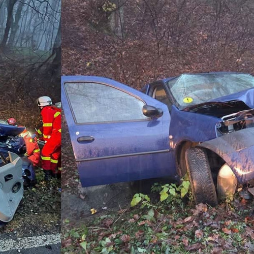 Trei răniți într-un accident grav pe DN14, în afara localității Slimnic
