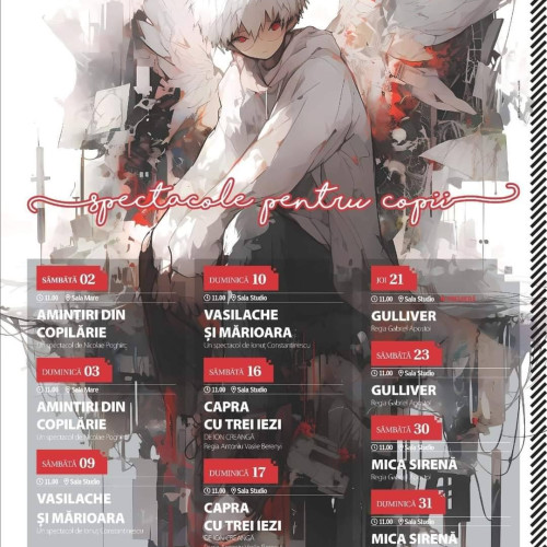 Programul spectacolelor la Teatrul Tony Bulandra pentru luna martie 2024: spectacole și evenimente de neratat!