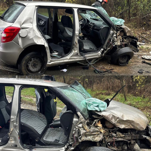 Patru persoane rănite într-un accident în Târgu-Cărbunești