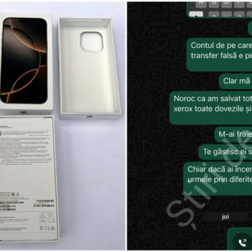 Clujean păcălit cu un iPhone 16 Pro Max cumpărat de pe OLX reclamă lipsa reacției Poliției