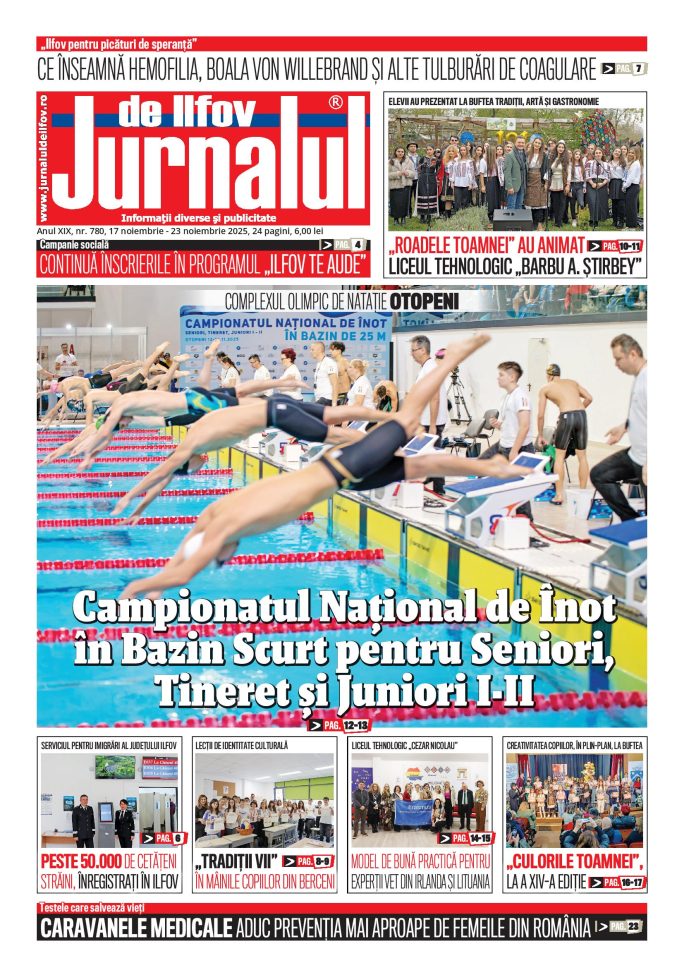 Noua ediție tipărită a Jurnalului de Ilfov, numărul 780, a fost lansată