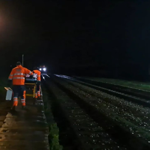 Bărbat ucis de tren în județul Vaslui în timp ce traversa calea ferată cu bicicleta
