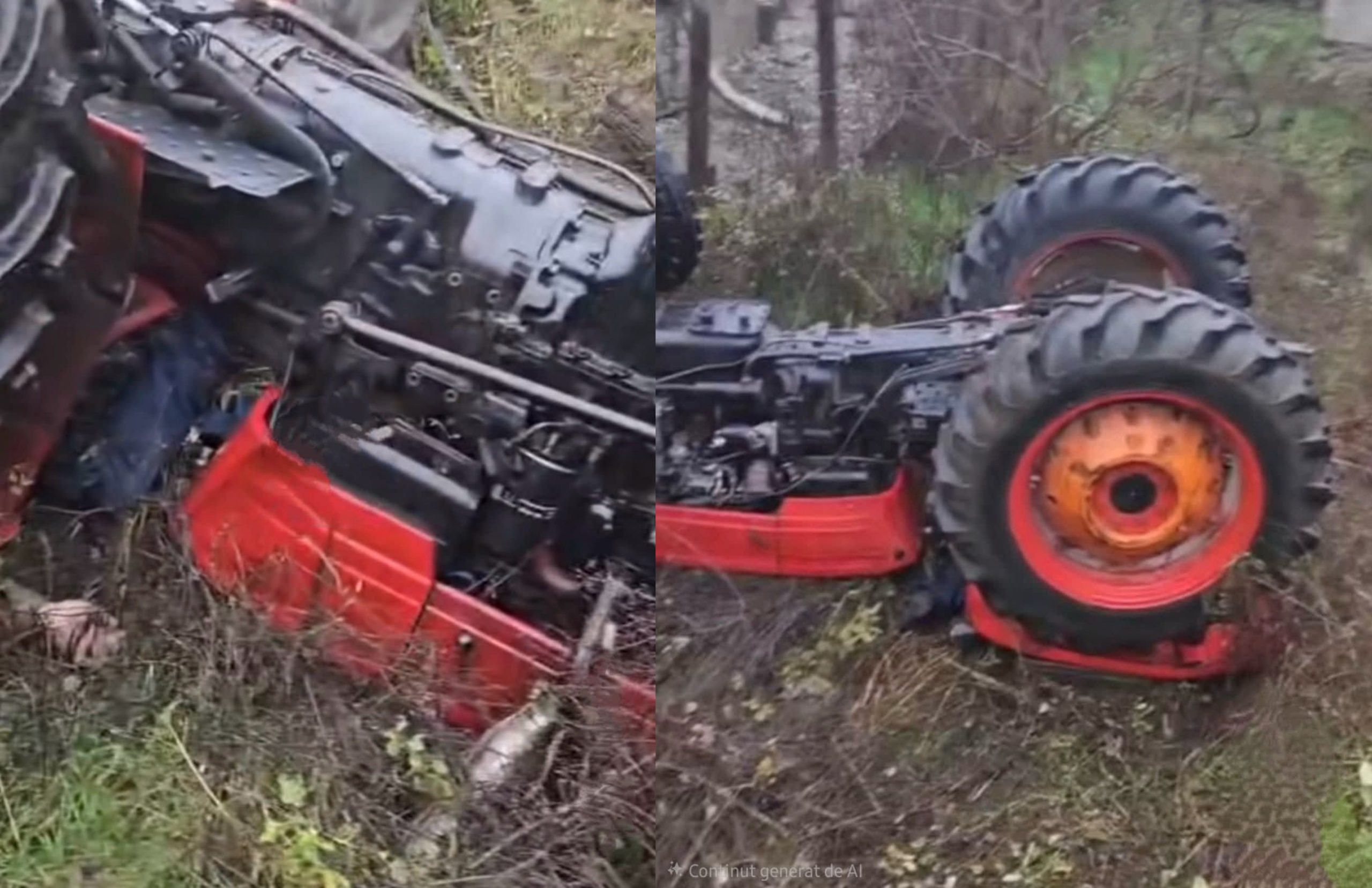 Bărbat de 41 de ani și-a pierdut viața în Mehedinți, răsturnat cu tractorul