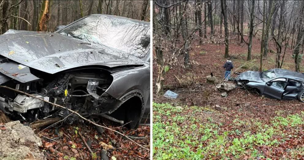 Porsche Cayenne iese în decor pe Drumul Poienii din cauza vremii nefavorabile