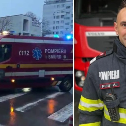 Pompierul Andrei Puiu, erou de ziua sa, intervine la un accident grav în Botoșani