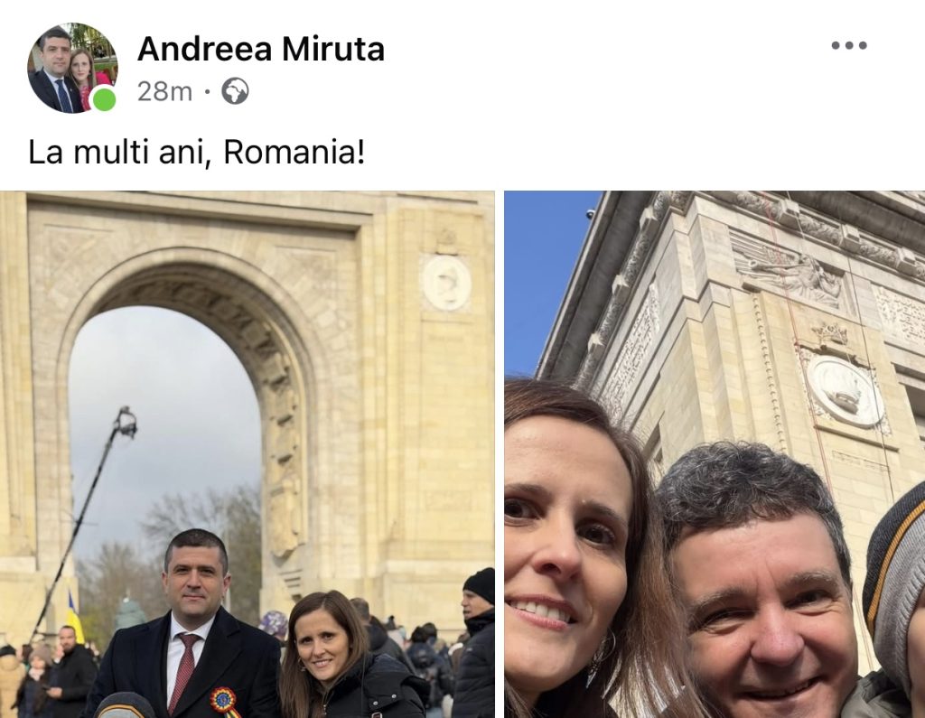 Dr. Andreea Miruță participă la parada de 1 Decembrie din București alături de familie