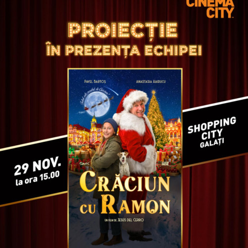 Caravana filmului „Crăciun cu Ramon” a ajuns la Galați cu proiecții speciale