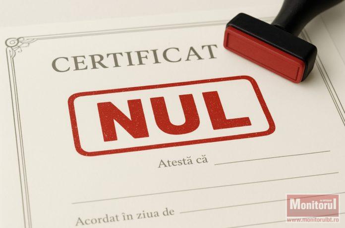 Certificat de asistent medical din Botoșani declarat pierdut și anulat