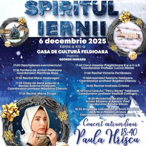 Spiritul Iernii 2025 aduce tradiții și colinde în comuna Feldioara
