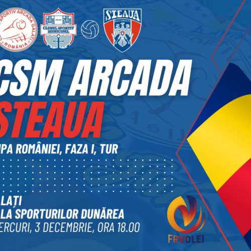CSM Arcada joacă Cupa României împotriva Stelei după victoria din campionat