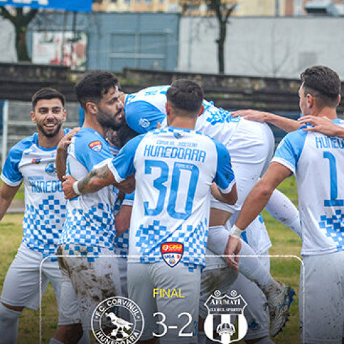 Corvinul Hunedoara câștigă cu 3-2 pe teren propriu în fața CS Afumați