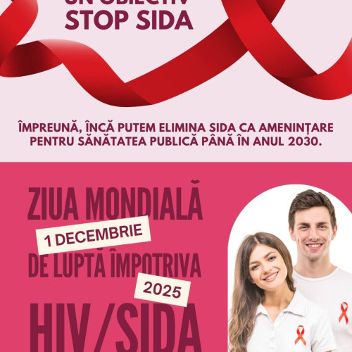 DSP Dâmbovița marchează Ziua Mondială de Luptă împotriva HIV/SIDA printr-o campanie de informare